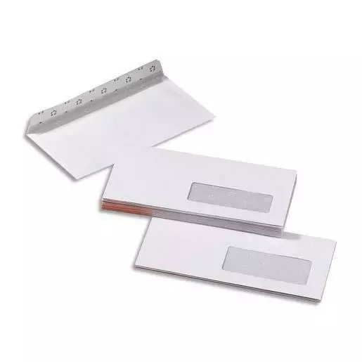 [Ref:900222] 5 ETOILES Boîte de 500 enveloppes blanches autoadhésives 80g