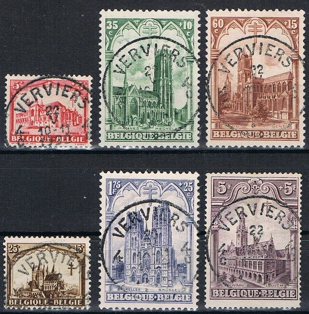 Belgien ++ MiNr. 244-249 ++  gestempelt/O...................................1789