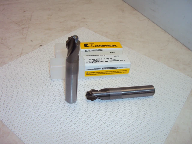 (2) Kennametal B971AS6407018SPG Solid Carbide KCK10 10.5mm x 14mm Step Drill
