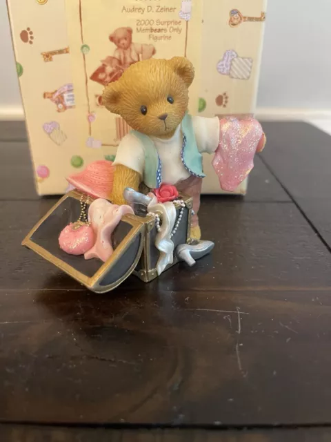 Enesco Cherished Teddies 2000 Surprise Membears Only Figurine - Audrey D. Zeiner