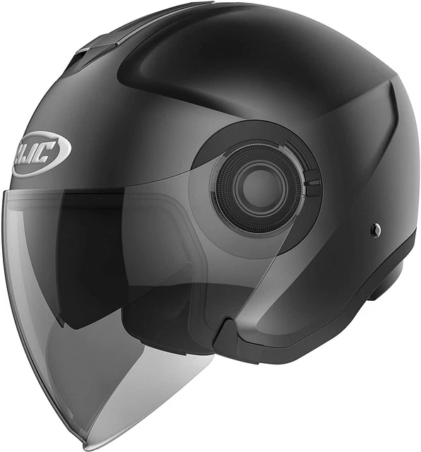 Casque Moto Jet HJC I31 UNI - Semi Flat Black, Taille L, Homologué ECE 22.06, Visière Pinlock Ready