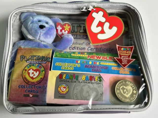 Ty Beanie Babies Official Club Platinum Membership Case. Sealed Unopened