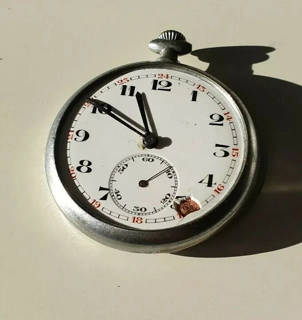 Montre Gousset Ancienne Mécanique - Mécanisme Révisé, Vintage Unisexe