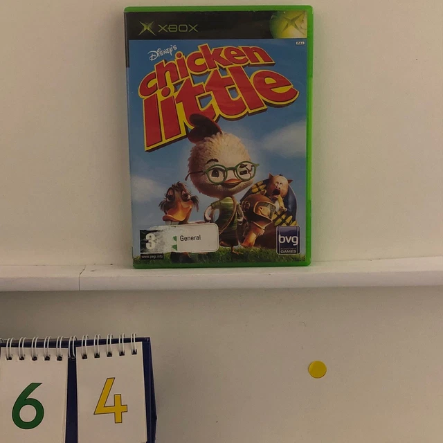 DISNEY'S CHICKEN LITTLE Xbox Original Game + Manual PAL y64 EUR 19,44