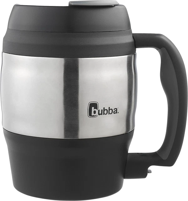 Big Bubba Classic Insulated Mug 52 Oz Polyurethane Travel Coffee Black Keg Shape