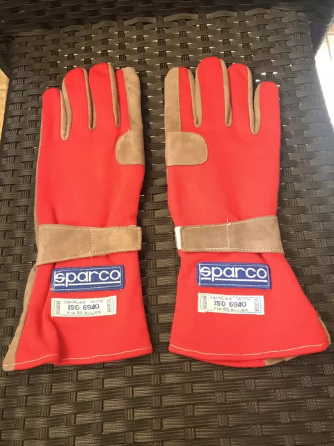Sparco Vintage Nomex Rally Racing Gloves Fia 86 Iso 6940 Sz.12 NEW NOS