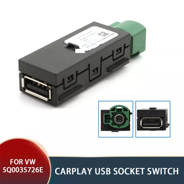 MIB2 USB Carplay Media Switch Installieren Stecker für VW Golf 7 5QD036726E Auto