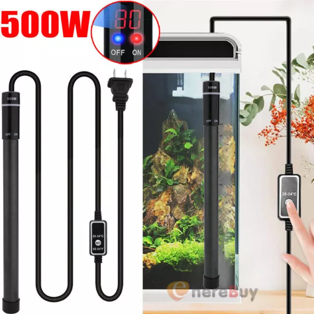 Aquarium Heater Submersible Auto Thermostat Heater Fish Tank Water Heating Rods