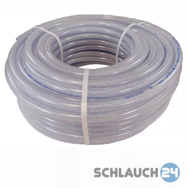 Druckluftschlauch Kompressorschlauch PVC Gewebeschlauch Innen Ø 9mm Rolle 25m