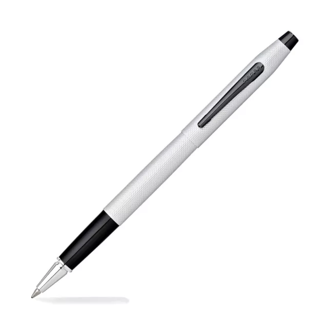 Cross Classic Century Rollerball Pen Brushed Chrome PVD with Diamond Engraving