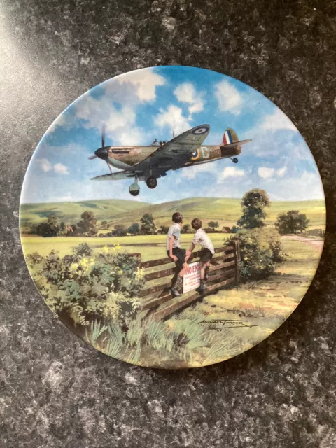 Royal Doulton Heroes of the Sky "Spitfire Coming Home" Limited Edition Plate