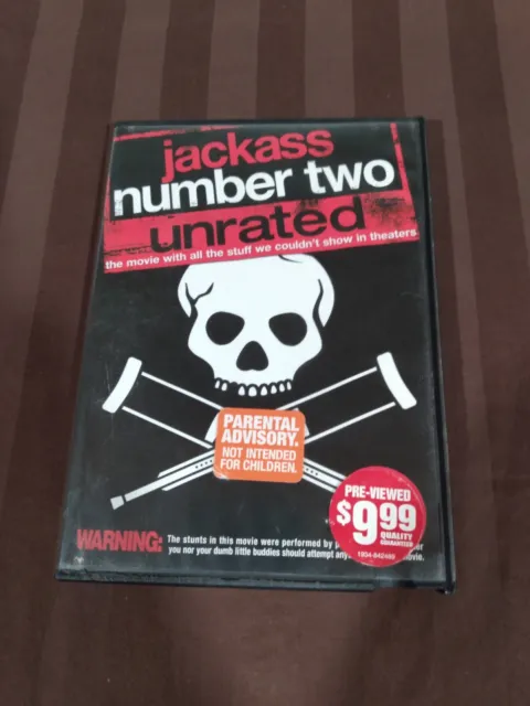 Jackass Number Two (DVD)  Unrated Widescreen MOVIE Johnny Knoxville Part 2