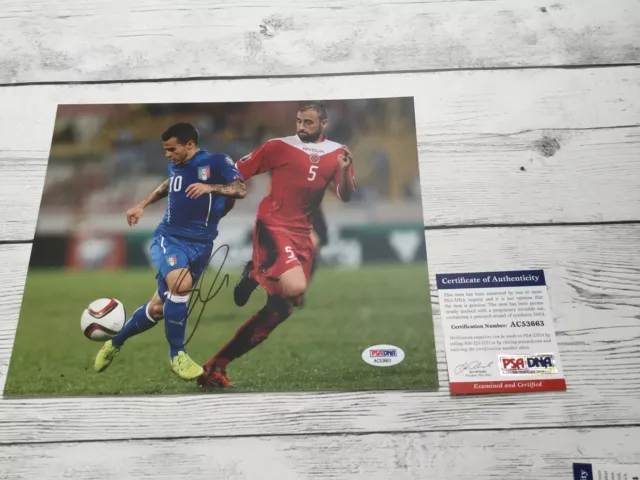 Sebastian Giovinco Signed Italy Italia 8x10 Photo PSA/DNA COA Autographed d