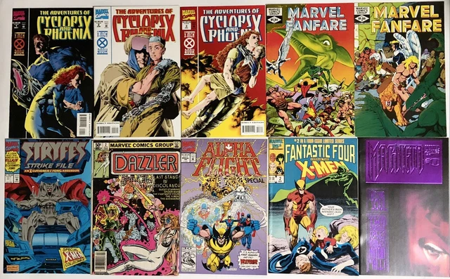 X-Men Lot- Marvel Fanfare Dazzler Stryfe Alpha Flight Cyclops/Phoenix Magneto