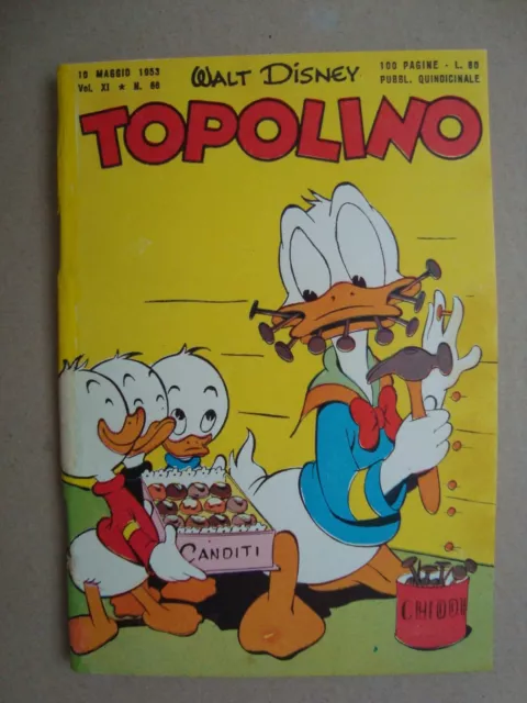 topolino libretto n°66 ed.mondadori 1953