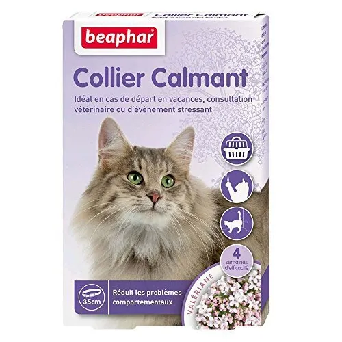 BEAPHAR – NO STRESS – Collier calmant à la Valériane pour chat – Réduit le st...