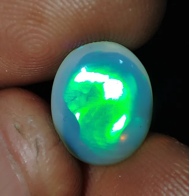 3.50 Carats Naturel Welo D'Éthiopie Feu Opale Cabochon Forme Ovale Gemme 14x11