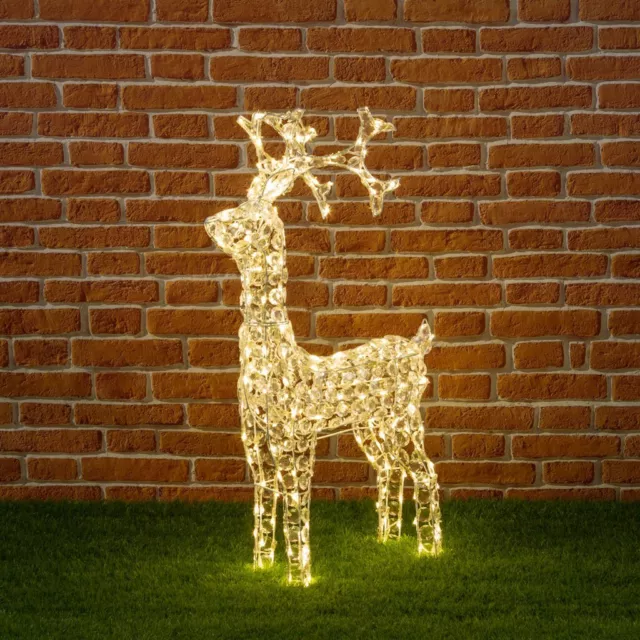 RENNA e FIGURE LUMINOSE RENNA di Natale a LED BIANCO FREDDO e BIANCO CALDO