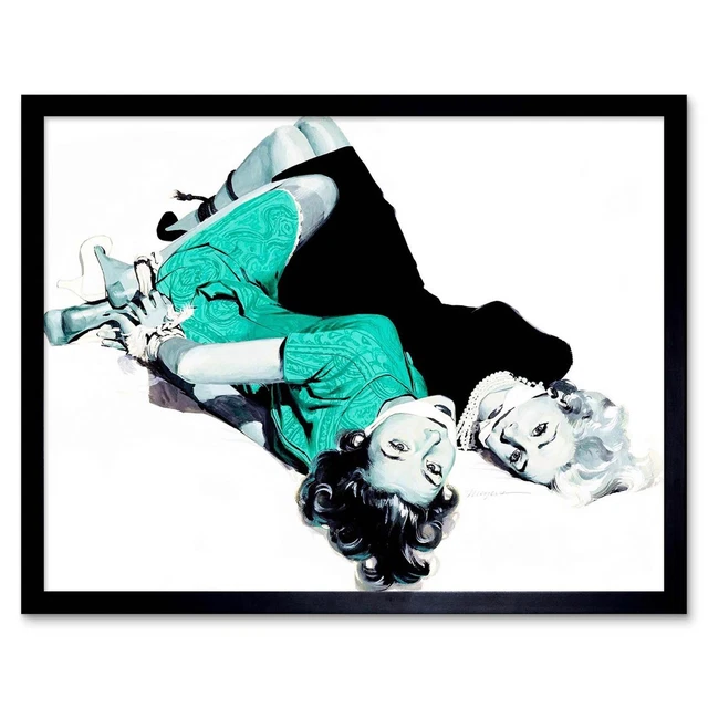 PAINTING CRIME SCENE Illustration Kidnapped Women Bound Gagged Framed