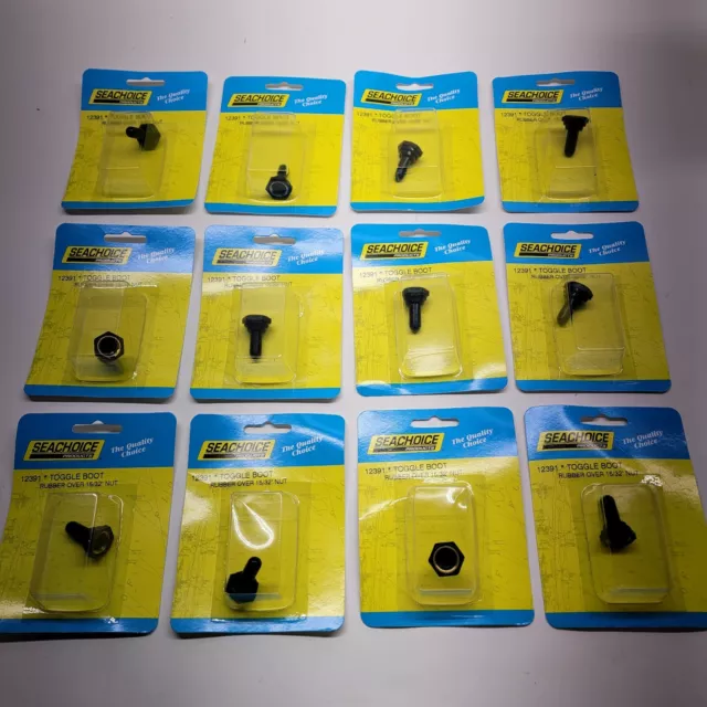 "Bota de palanca Seachoice 12391 12 piezas sello latón 15/32"