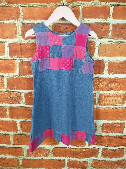 Camicia Bambina Pacchetto Età 2-3 Anni H&M Next Etc Pinafore Abito Denim Patchwork 98Cm 4