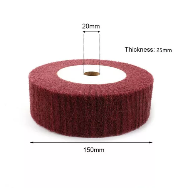 6/8 Nylon Fibre / Rabat Polissage Roue Disque non Tissé Abrasif 320 Grain