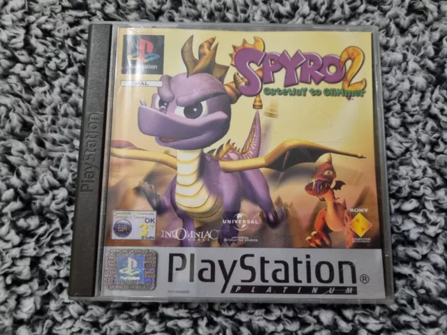 Spyro 2 Gateway To Glimmer Platinum (Sony PlayStation 1, 1999)