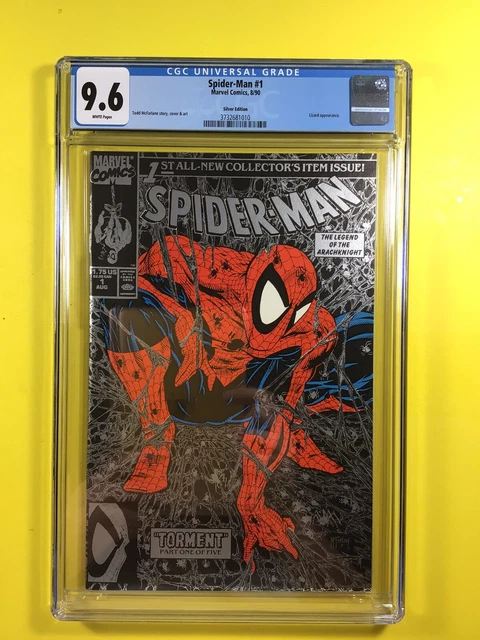 Spider-Man #1 Silver Edition Variant McFarlane CGC 9.6 Cover Marvel 1990