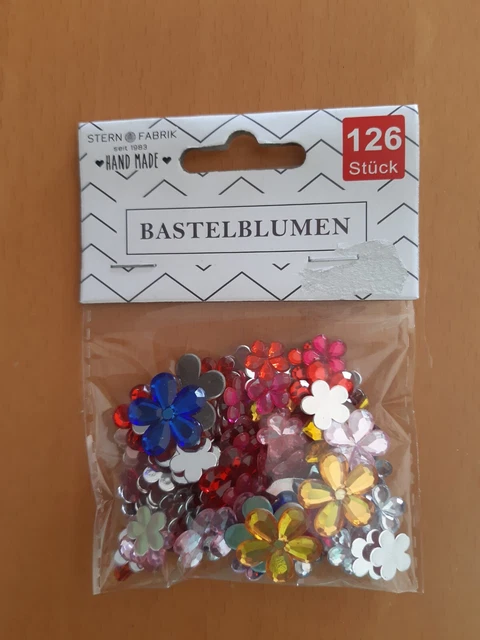 Bastelblumen 126 Stück
