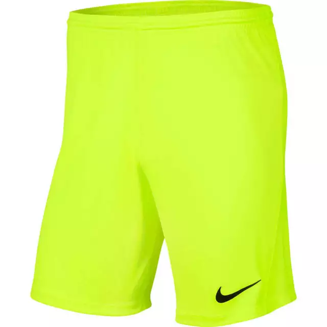 SHORTS FOOTBALL/ SOCCER NIKE PARK MENS SIZES S to XXL VOLT