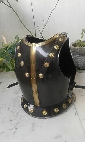 Medieval Roman Muscle Jacket Brass Finish Cuirass Armor Costume Armor