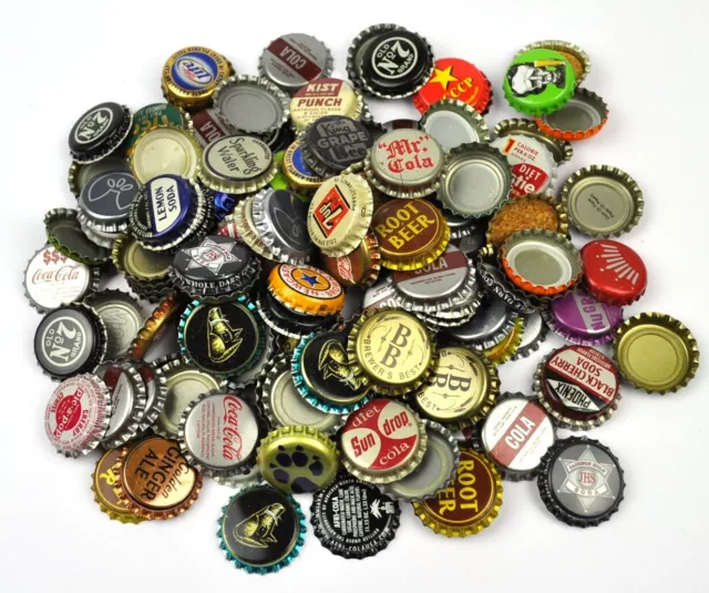 Set mit 50 USA Bier+Soda Kronkorken Bottle Caps Konvolut Mischung 3 vintage