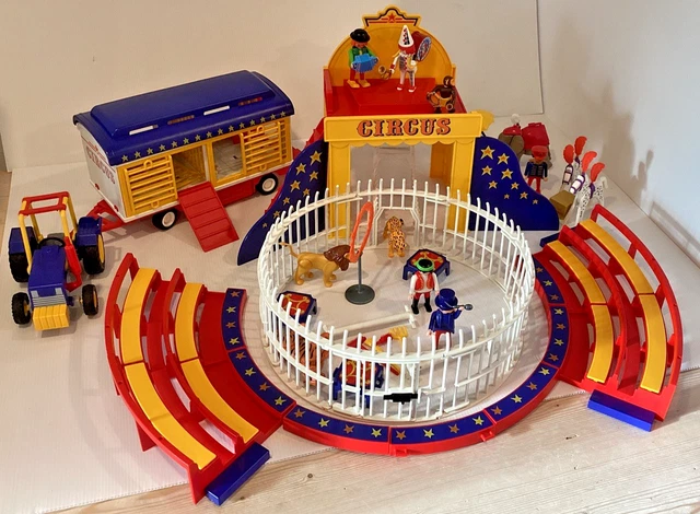 Playmobil 4232 Circus Mr Loyal Avec Remorque Fauves Roulotte Cirque
