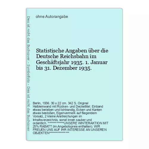 Statistische Information Over the German Reichsbahn