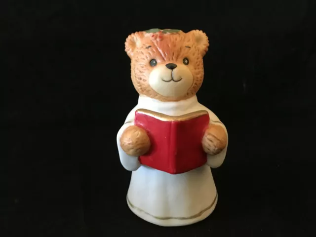 Lucy & Me Christmas Choir Bear Holly Lucy Rigg ENESCO 1980