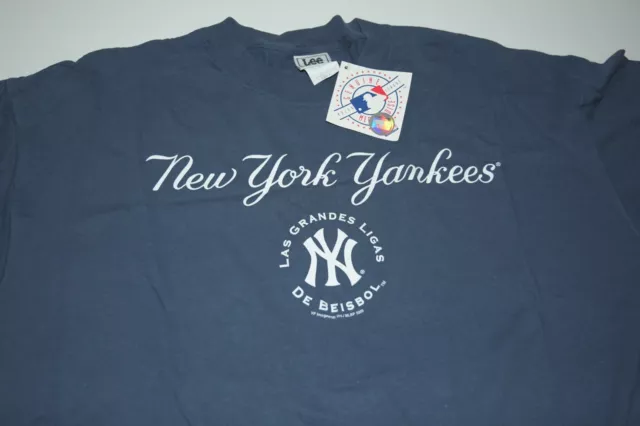 NY Yankees T-Shirt XL Genuine MLB USA baseball LEE SPORT blau ugetragen New York