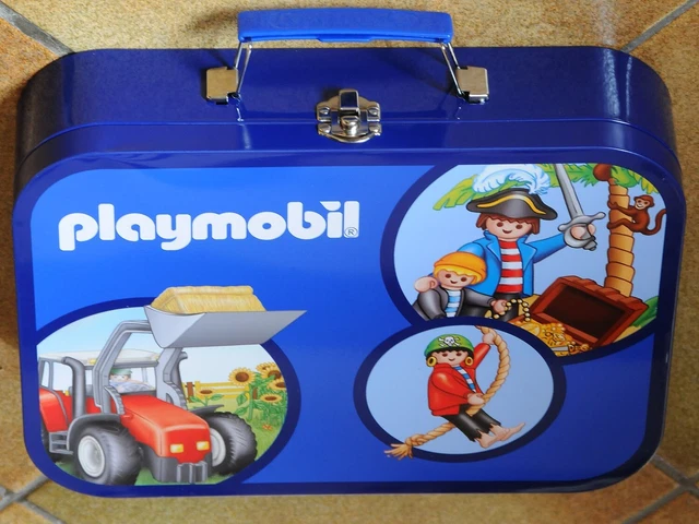 Valise métal Playmobil 55599 : 4 puzzles 2x60 et 2x100. 2009.