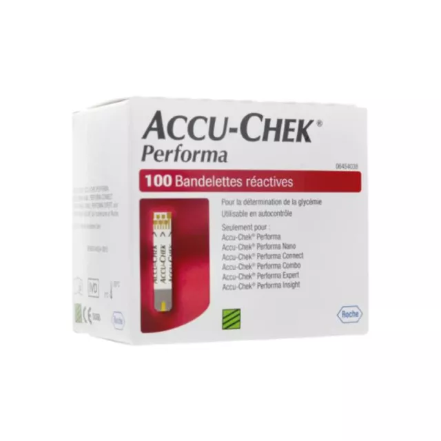 Accu chek performa bandelettes réactives x100