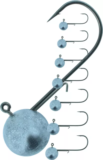 Round Jig Bleiköpfe Deka Gummifische Bleiköpfe Jigkopf Hecht Zander 2 bis 4/0