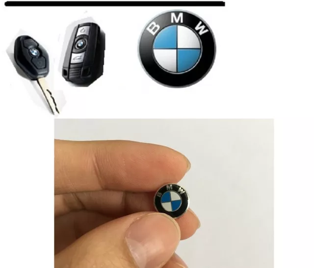 1X Badge Sticker Logo Emblème  Clé / Clef Bmw 11mm Série E39 E46 E53 E60 E61