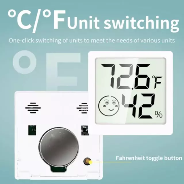 Thermometer Indoor Digital LCD Hygrometer Temperature BEST Humidity Meter O2Z9