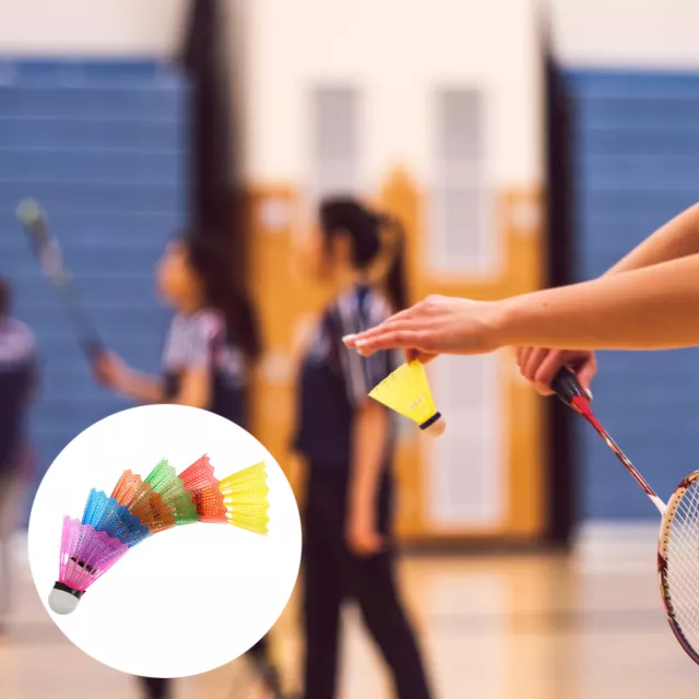 18 Pcs Badminton Kunststoff-Badminton Badminton-Federbälle Trainieren Sport