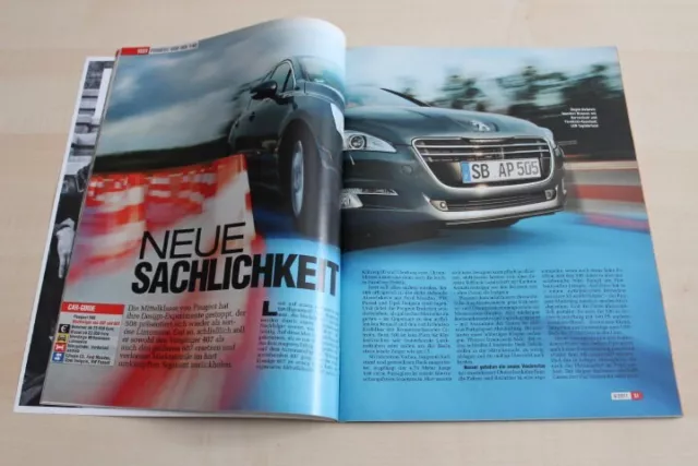 Auto Motor Sport 25015) Peugeot 508 HDI 140 Active mit 140PS im TEST auf 5 Seite