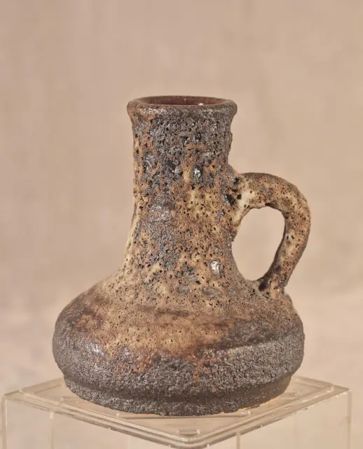 Vase, crust-like lava glaze, Klein Keramik, Germany