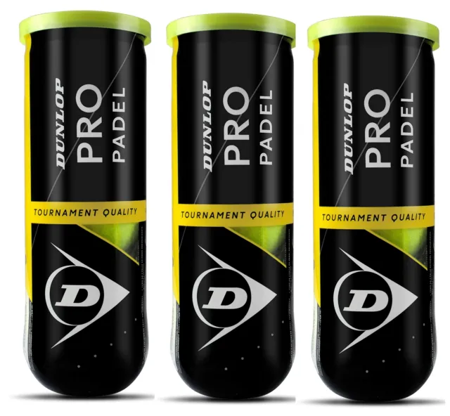 Dunlop Palla PRO Padel (Pack 3 x 3)