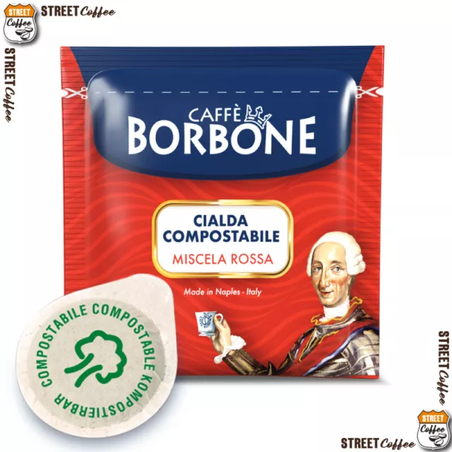 300 Cialde in Carta Caffè Borbone ESE 38 mm Miscela Rossa Red Rosso Filtrocarta