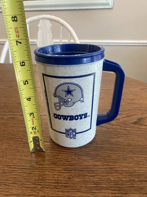 Vintage Aladdin Travel Mug Cup 7-11 NFL Dallas Cowboys Football Coffee 20oz 6.5” Vintage Aladdin Travel Mug Cup 7-11 NFL Dallas Cowboys Football Coffee 20oz 6.5”