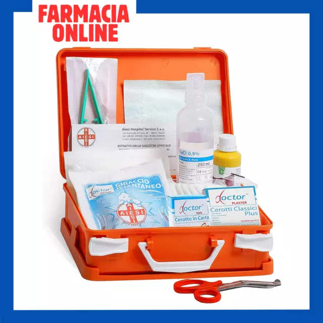 cassetta kit pronto PRIMO SOCCORSO borsa medica kit emergenza per azienda auto 2