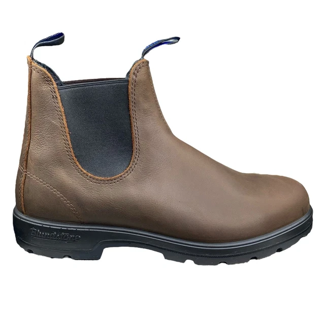 BLUNDSTONE MENS 1477 Thermal Brown Leather Chelsea Boots Size 10.5 US
