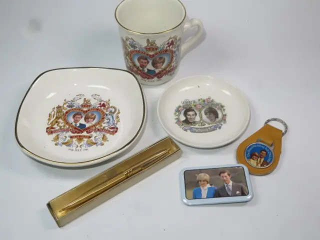 COLLECTABLE ROYAL MEMORABILIA Job Lot Charles & Diana Wedding 1981